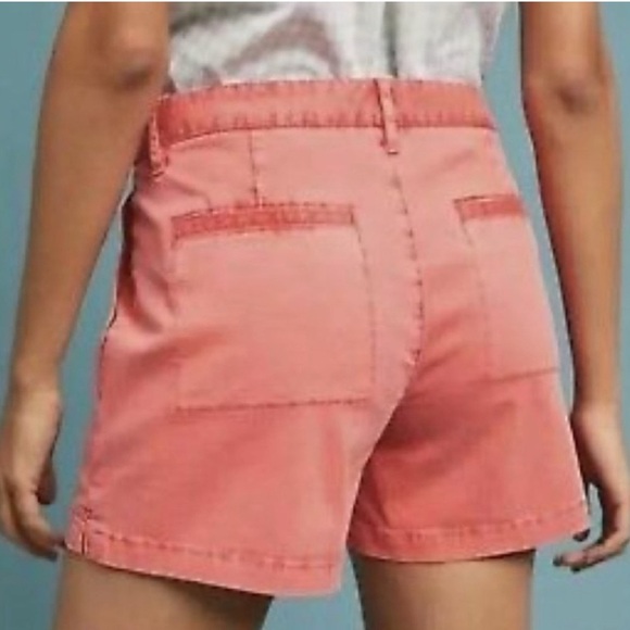 Sanctuary X Anthropologie Women's Cotton Salmon Colored‎ Shorts - Picture 3 of 13